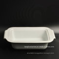 Cheap Simple White Glazed Porcelain Plate